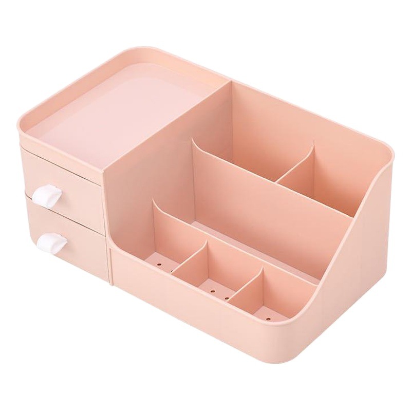 Nuevo cajón caja de almacenamiento de cosméticos joyería acabado cuidado de la piel de escritorio de plástico máscara lápiz labial rack de almacenamiento en stock