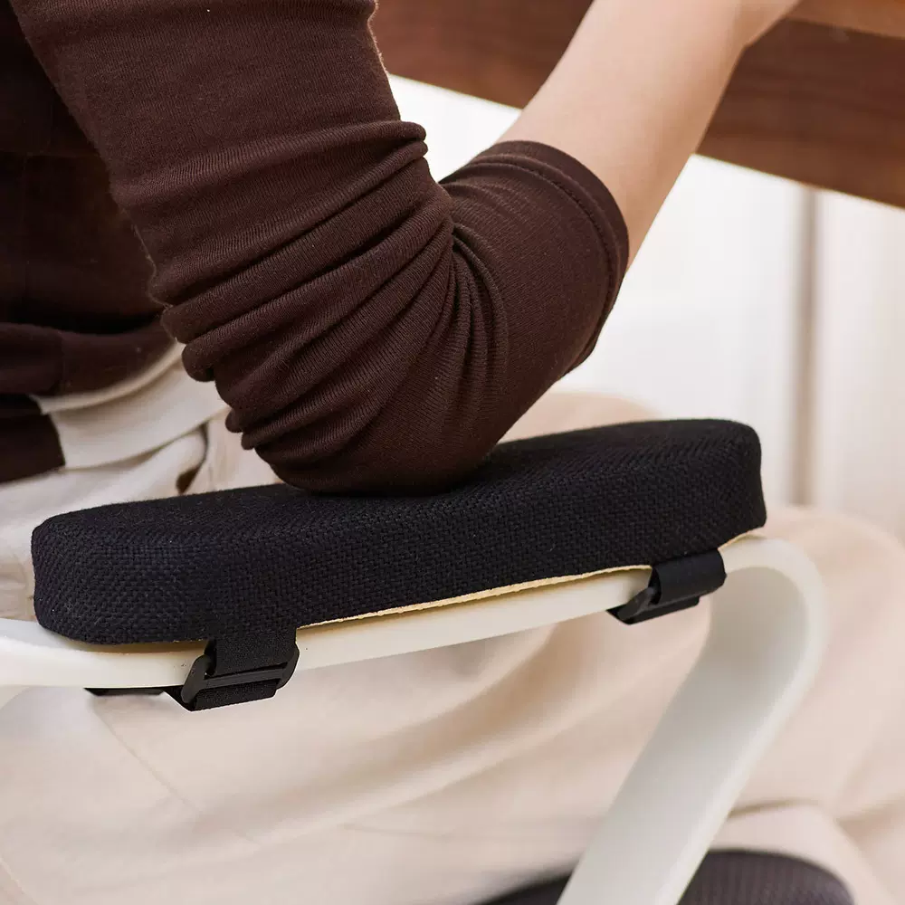 办公室椅子扶手垫棉麻风电脑座椅软包肘托护腕垫电竞椅扶手增高垫