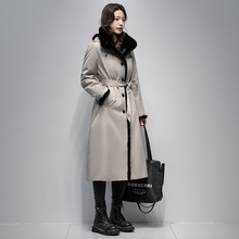 派克服女2025冬季新款獭兔毛内胆高端皮草外套女水貂毛年轻款大衣
