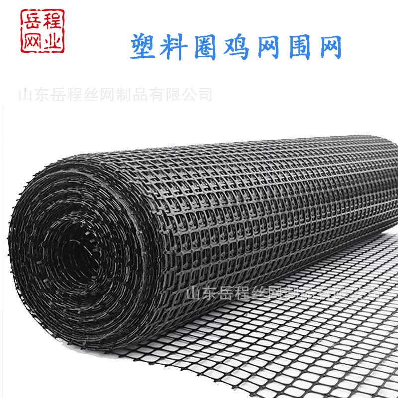 黑色塑料土工格栅3厘米孔养鸡鸭圈地养殖网过滤网玉米隔离晾晒