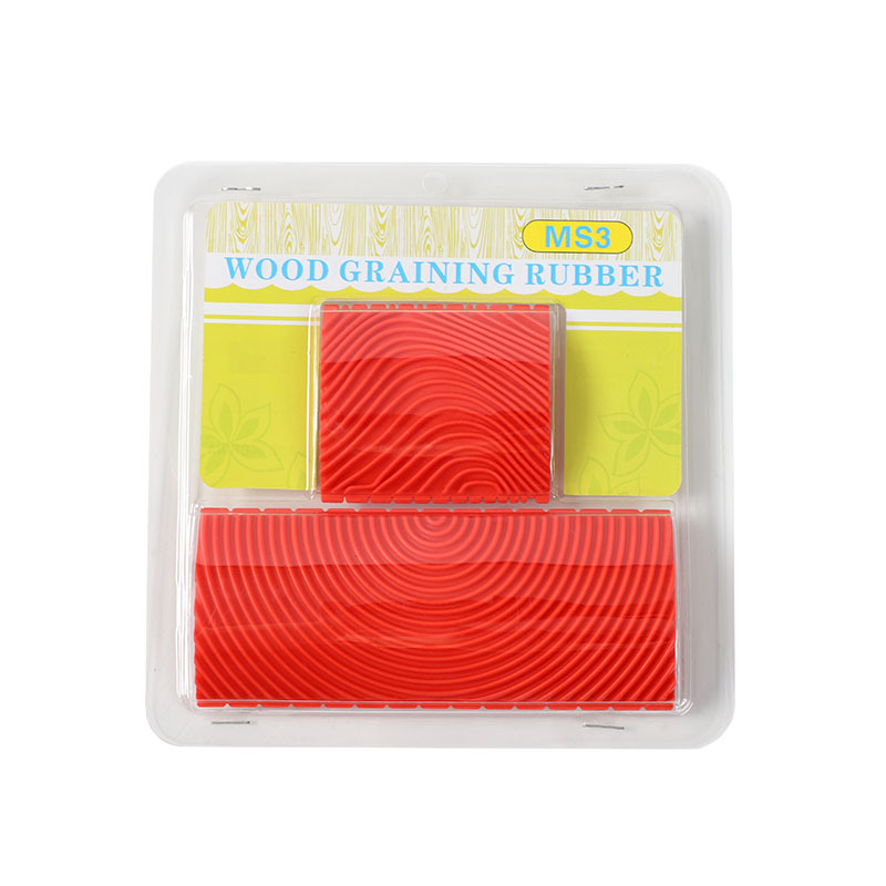 Herramientas de madera transfronterizas mayorista de goma simulación de madera herramientas de madera rodillo de pintura artística de pintura de textura herramientas de decoración