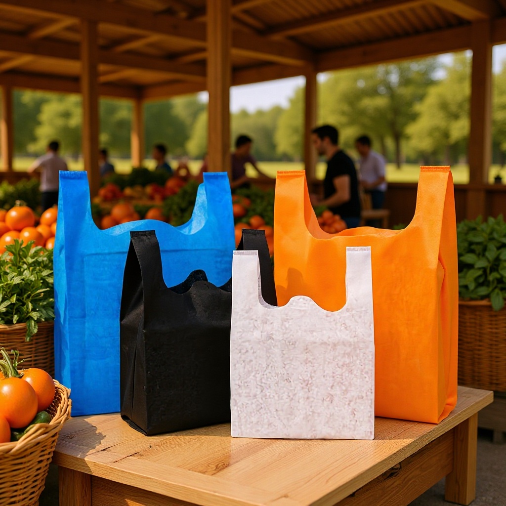 现货直购无纺布背心 商超购物手提袋便利店菜市场购物袋环保袋