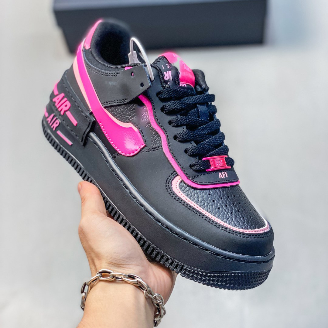 Pure original AF1 Sombra Fuerza Aérea No. 1 macarón deconstruir zapatos de suela gruesa para mujeres zapatos deportivos casuales para estudiantes