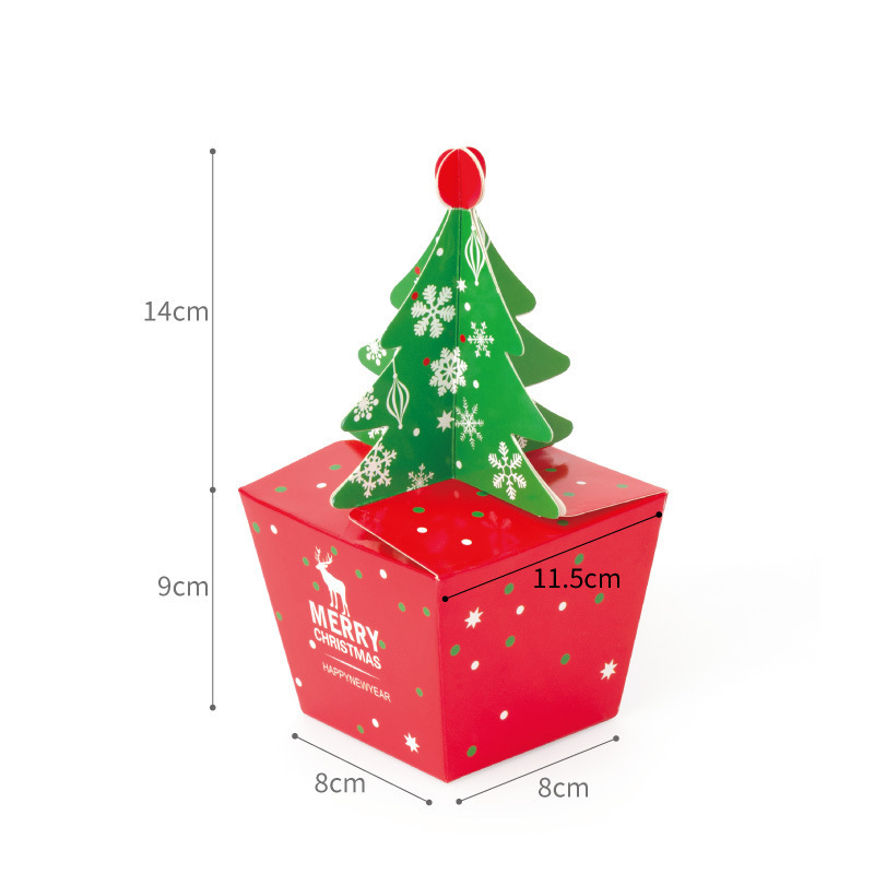 クリスマスギフト包装ギフトボックスクリスマスツリーリンゴ箱包装箱平安果箱キャンディーケーキ箱|undefined