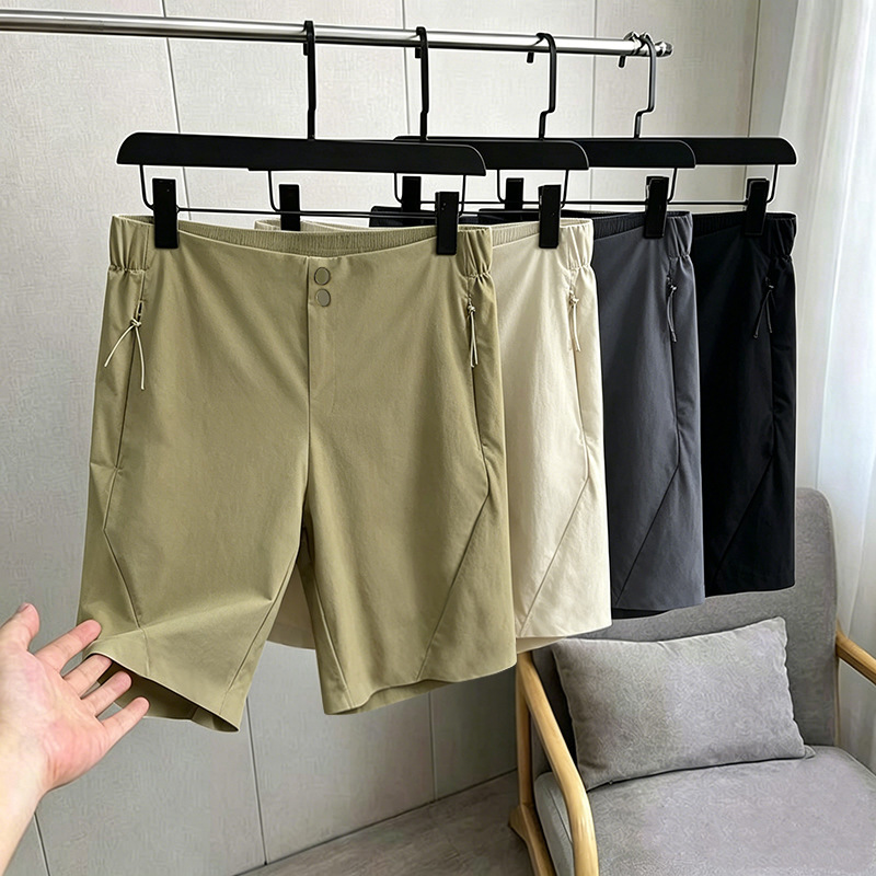 Niaojia Outdoor Quick-Drying Five-Point Pants 2026 Summer New Style Work Clothing Hiking Casual Windproof Ice Silk Lulu Shorts for Men