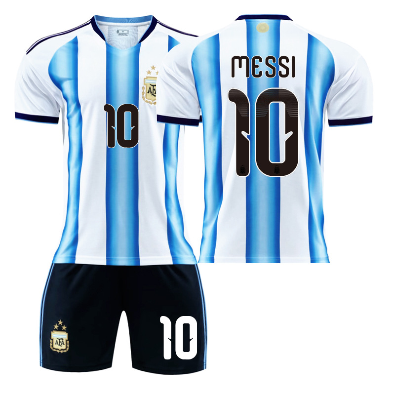 Copa del Mundo 2026 Argentina Camiseta de Fútbol en Casa No. 10 Camiseta de Messi 11 Di Maria 21 Dybala