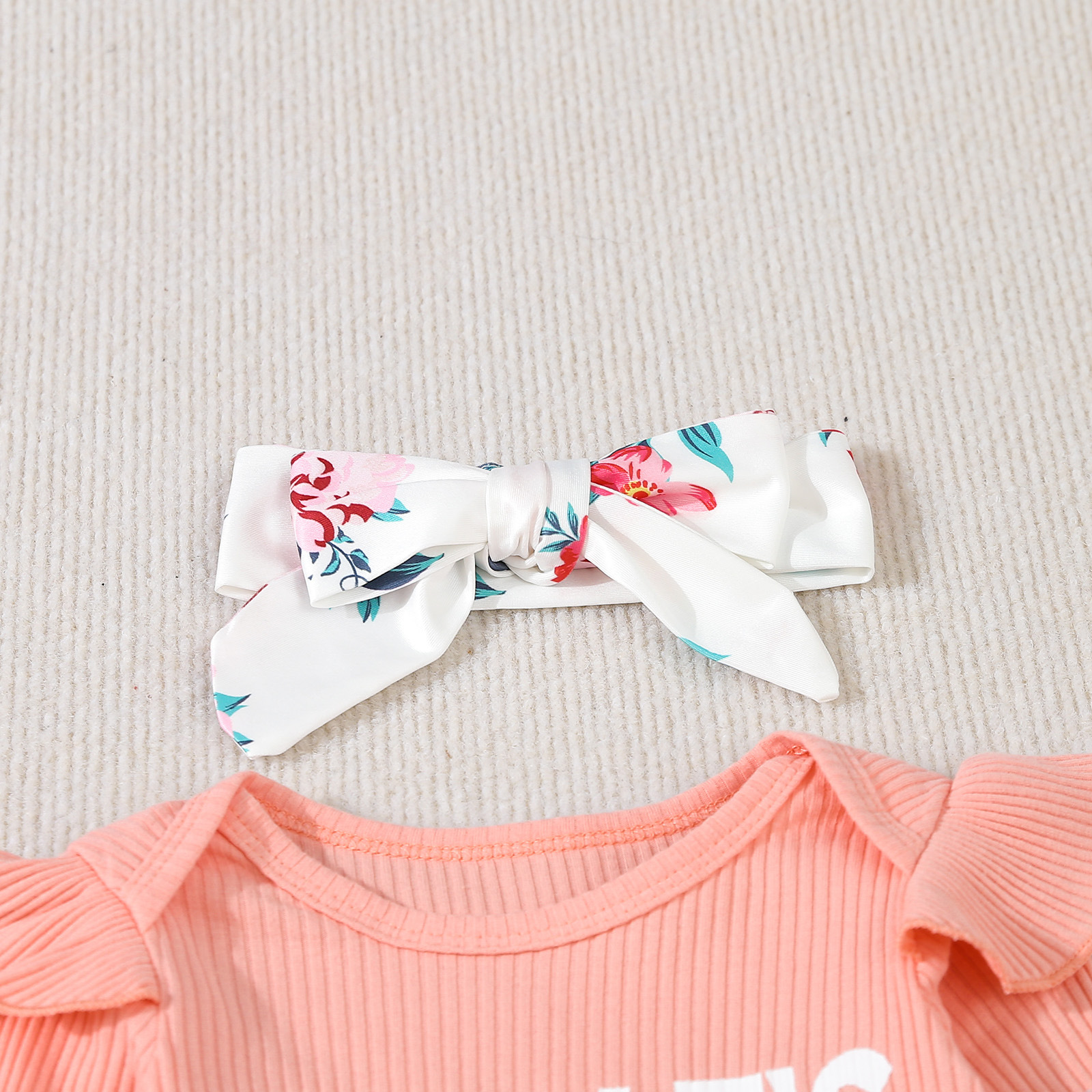 Baby oneie children' clothing, long crawling clothe for infant and young children, two-piece et of bell bottom_voghion.com