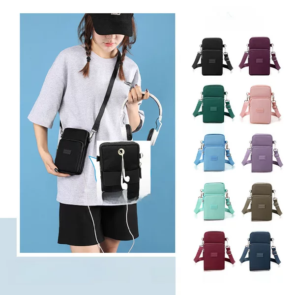 2022 New Fashion Mobile Phone Bag Wrist Coin Purse Vertical Large Screen Mobile Phone Bag Women's Crossbody Mini Bag