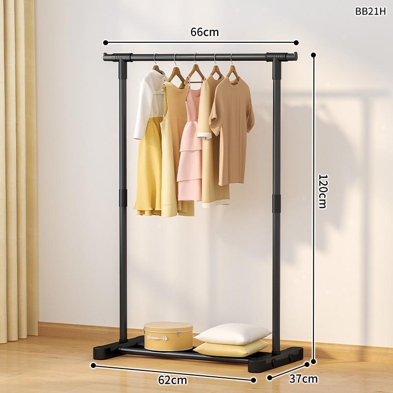 piso percha de ropa dormitorio plegable grueso grueso pequeño interior de plástico percha de ropa doméstica doble varilla balcón