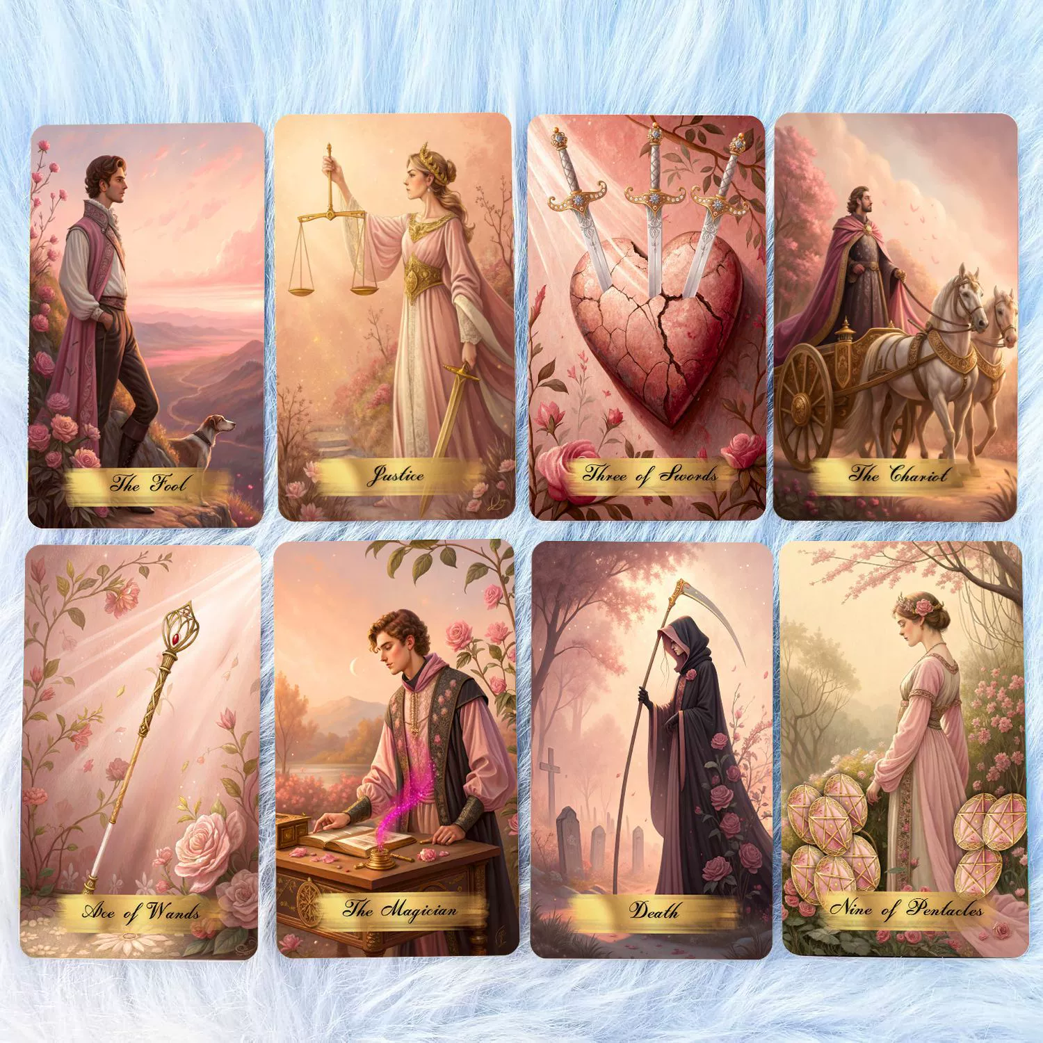 [Новый англоязычный Tarot Таро карта Викторианская розовая таро карта в наличии оптом]