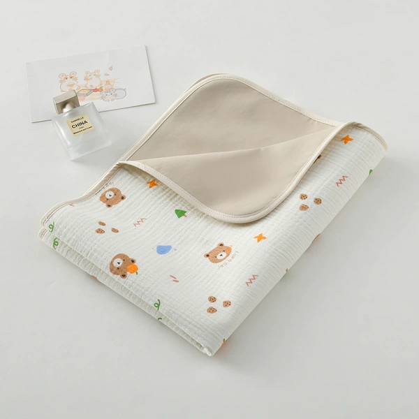 [PU bubble double -sided urine pad] kumquat bear head
