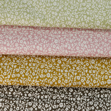 全工艺水洗满底碎花印花棉布 骑兵斜竹节棉碎花布 女童上衣棉布