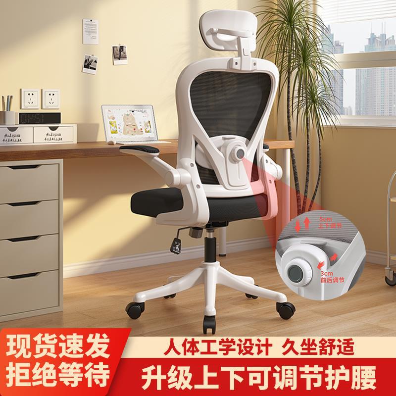 Computer Chair, Home Comfortable Study Chair, Bedroom, Long-Term Sitting, Not Tired, Study Student Chair, Office Ergonomic Chair