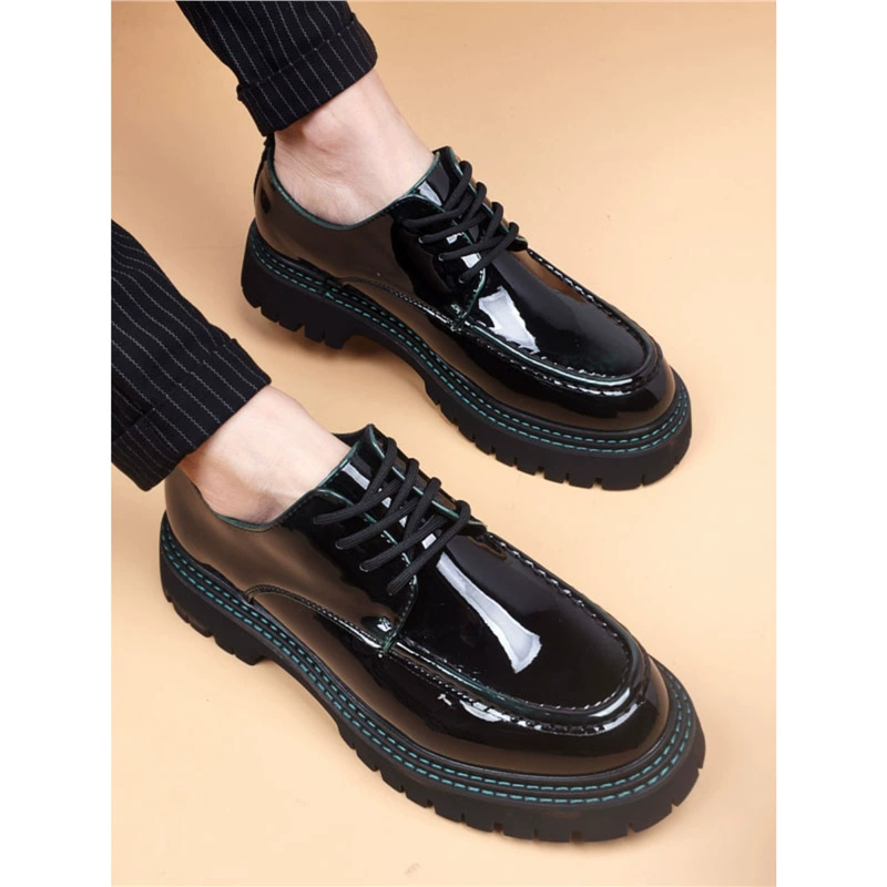 Весенняя и осенняя мужская обувь из кексов на толстой подошве увеличилась на 8 см