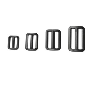 Factory 20 ~ 38mm plastic strap teeth three-gear buckle non-striped ribbon adjustable buckle bag pendant connecting buckle direct supply