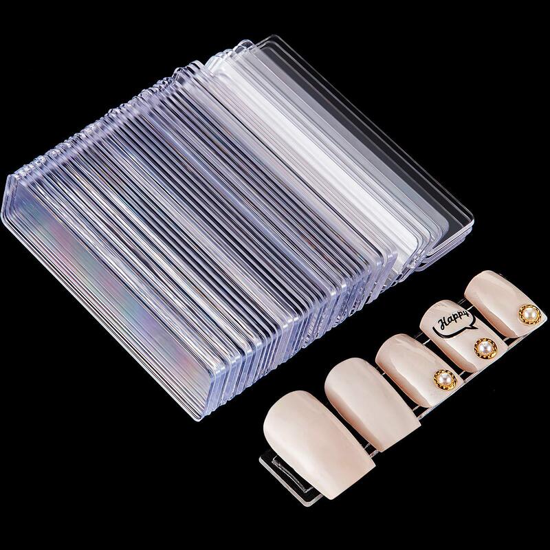 Nail Art Tools Nail Fake Nail 50 Pack Plastic Display Strip Painted Nail Holder Art Nail Display Strip Nail Art Tools Nail Fake Nail 50 Pack Plastic Display Strip Painted Nail Holder Art Nail Display Strip