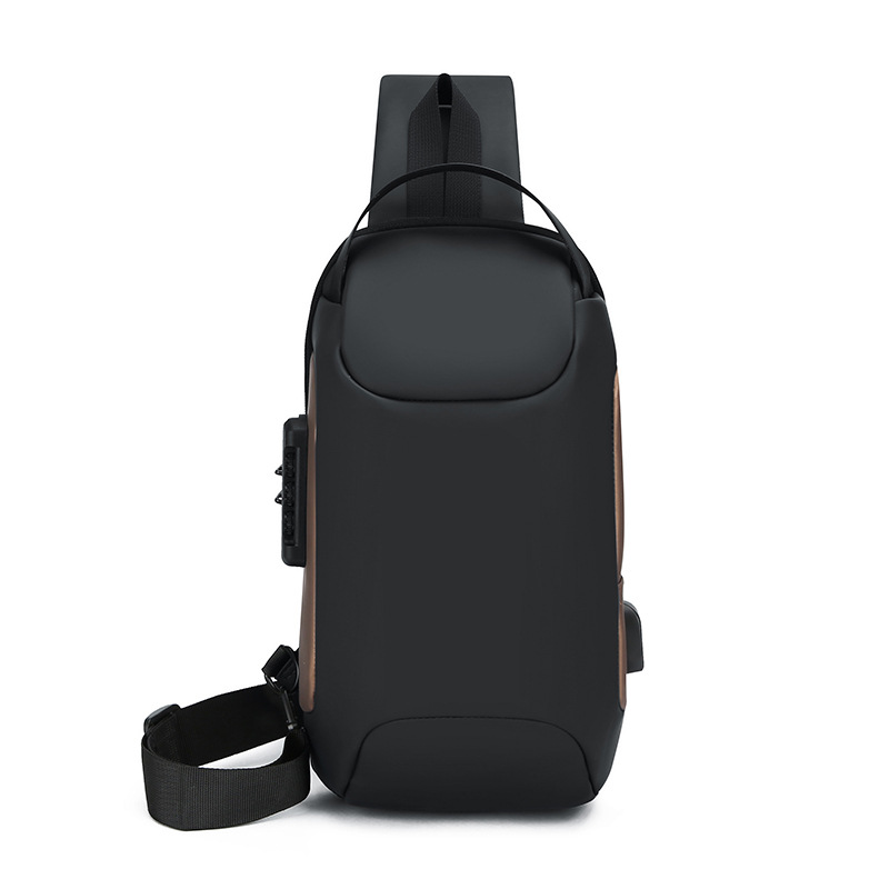 001 New Cross-Border Sports Leisure Anti-Theft Functional Chest Commuting Large Capacity Single Shoulder Crossbody Bag Men's_voghion.com