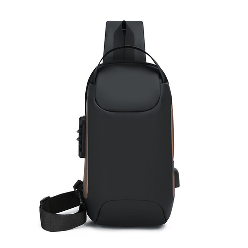 New sporty casual anti-theft functional crossbody bag for commuting, large capacity, unisex small backpack
