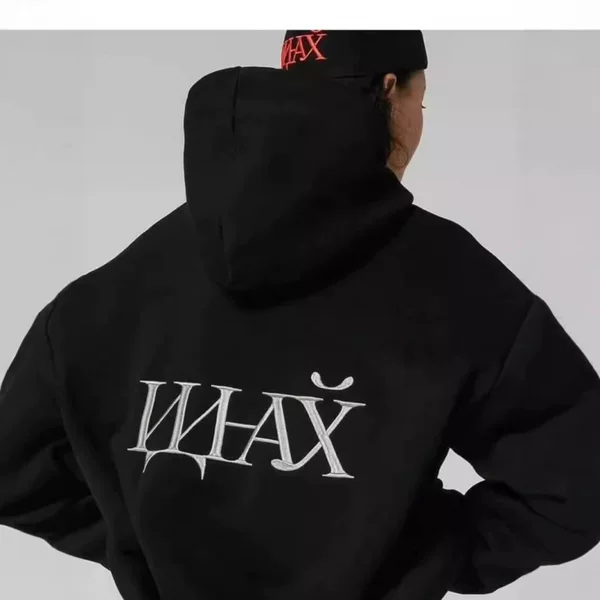 Foreign trade trendy brand cross-border new style drop-shoulder hooded sweatshirt for men and women, autumn and winter college style oversize