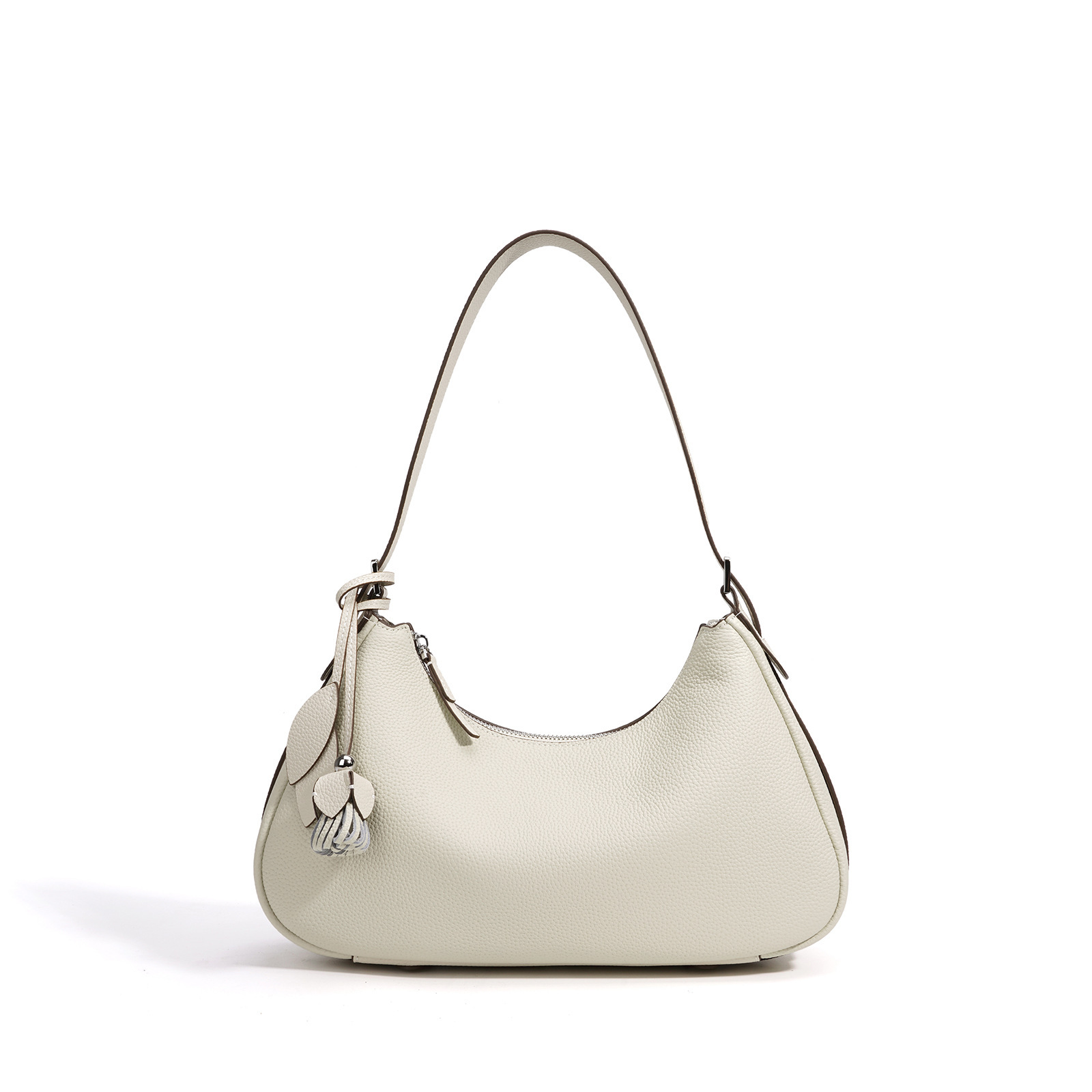 Crescent Design Candy Color Early Spring Niche New Handbag 2026 Underarm Bag Baguette Simple Commuter Bag - Thumbnail 8