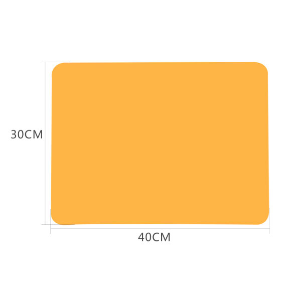 40*30cm Baby Silicone Placemat Nordic Morandi Insulated Placemat First Grade Students Dining Table Mat