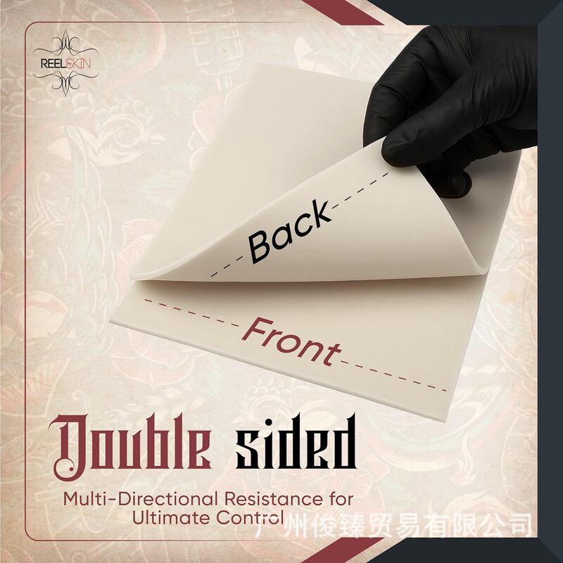 A4/A 5m Gray Tattoo Blank Practice Skin 3mm Thickened Tattoo Practice Skin Silicone Tattoo Fake Skin