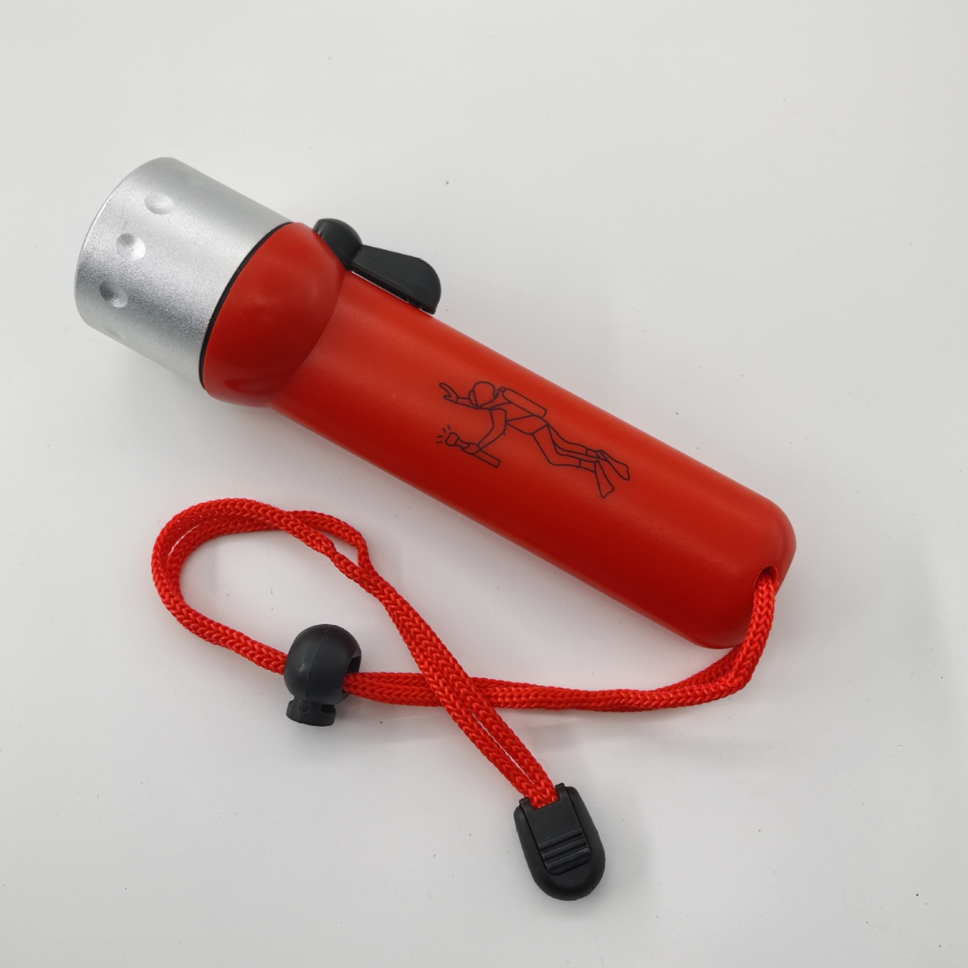 Linterna de buceo resistente al agua con batería seca, luz potente para pesca y lluvia intensa