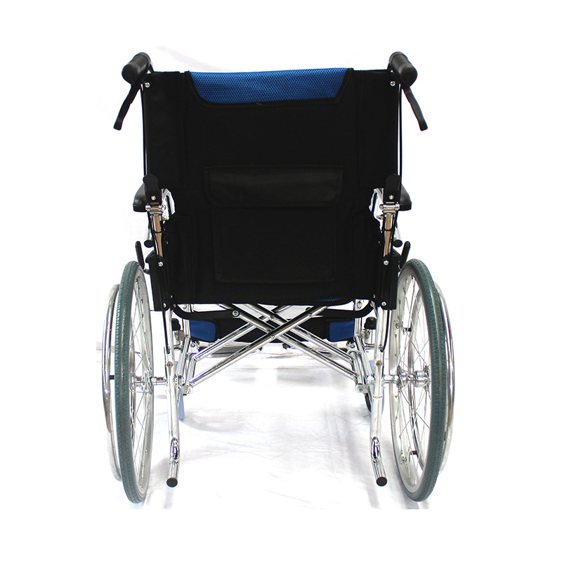 Silla de ruedas plegable manual personalizada ultraligera de acero para ancianos discapacitados scooter manual silla de ruedas manual
