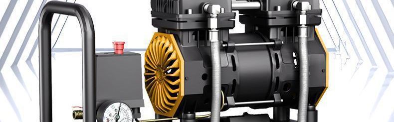 Oil-free silent air compressor, small household 220v air compressor, air pump for woodworking, painting, nailing, and inflating