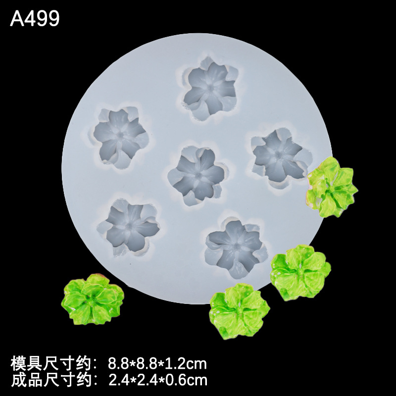 Grande y pequeña flor molde de silicona girasol postre pastel Decoración Accesorios epoxi arcilla cerámica suave