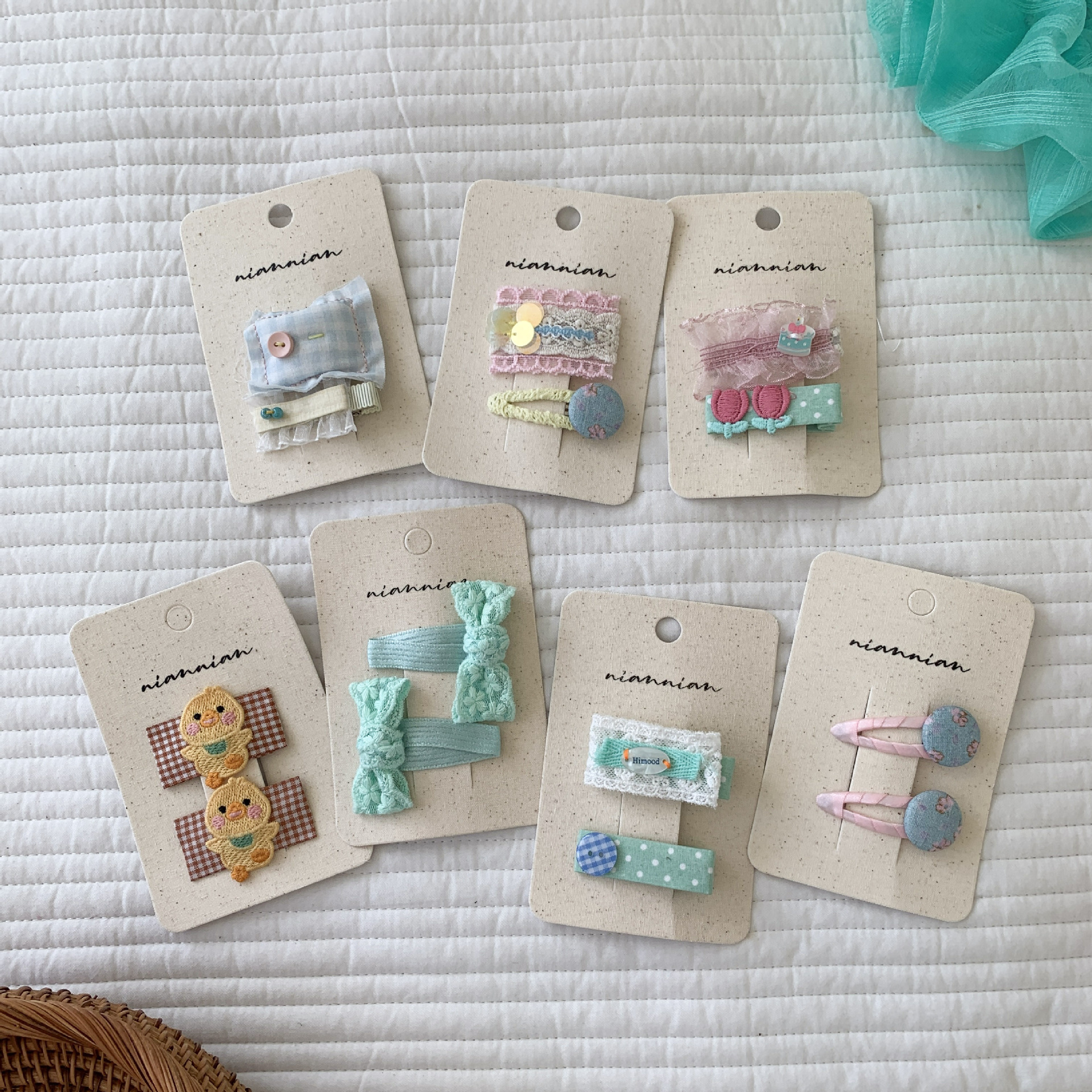 Sugar Pear ropa infantil pinzas de cabello de niña dulce 2026 tarjeta de cabello de dibujos animados pinzas de cabello de niños frange BB clip bebés accesorios de cabello de niña