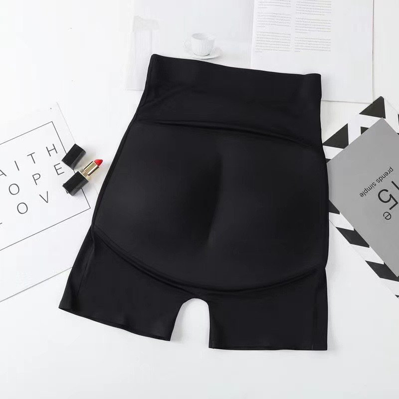 Transpirable cintura alta falsa almohadilla de trasero para elevar las caderas, pantalones interiores naturales, pantalones de entrepierna en forma de mujer sin marcas, artefacto de verano