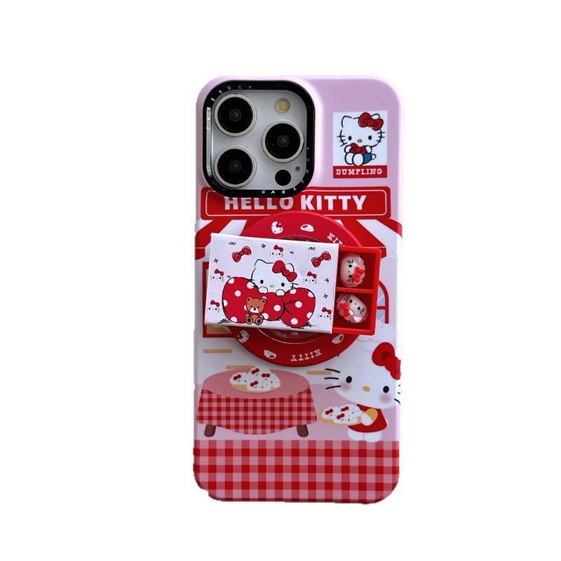可爱厨师Kitty猫饺子食盒适用iPhone17苹果16ProMax/15手机壳14潮|undefined