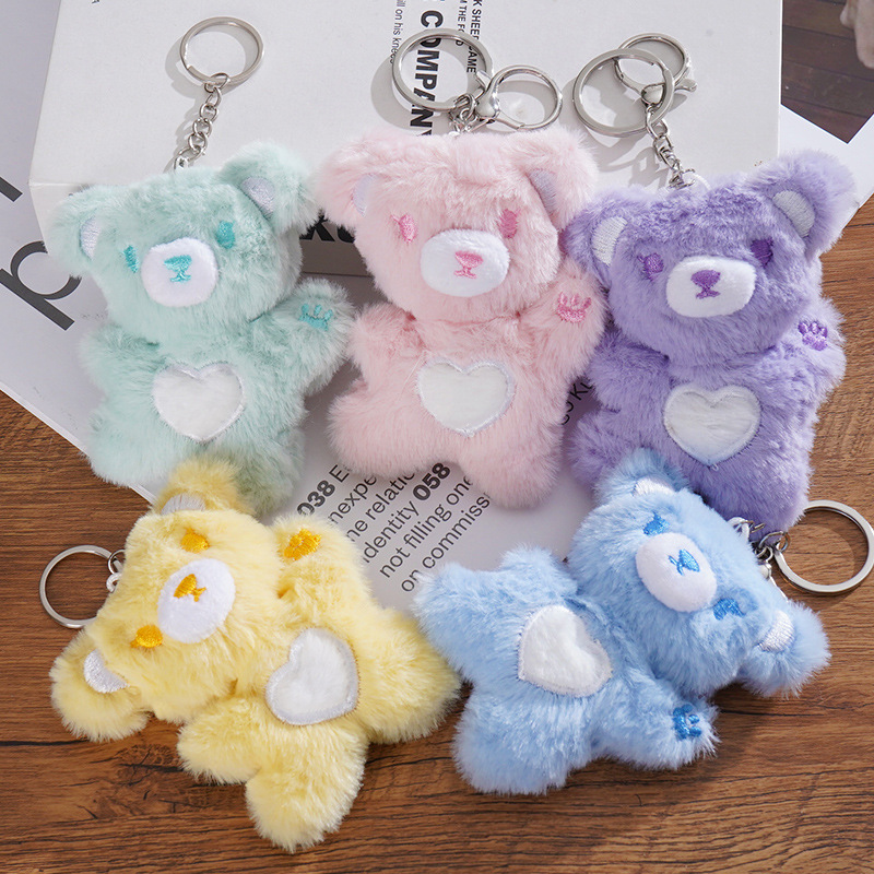 Cute Bear Hello Bear Keychain Bag Pendant Clothing Hair Accessories DIY Accessories Mobile Phone Chain Doll