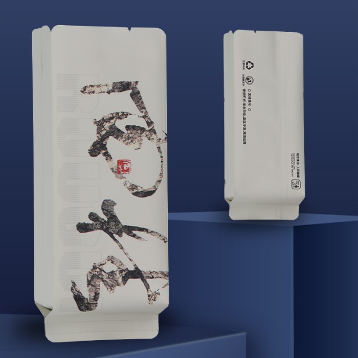 武夷岩茶牛栏坑马头岩肉桂铝箔泡袋长泡袋简约精美UV印刷