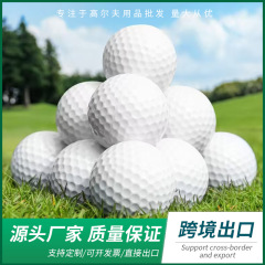 源头厂家golf高尔夫比赛球白色远距离练习球下场室内室外可印logo