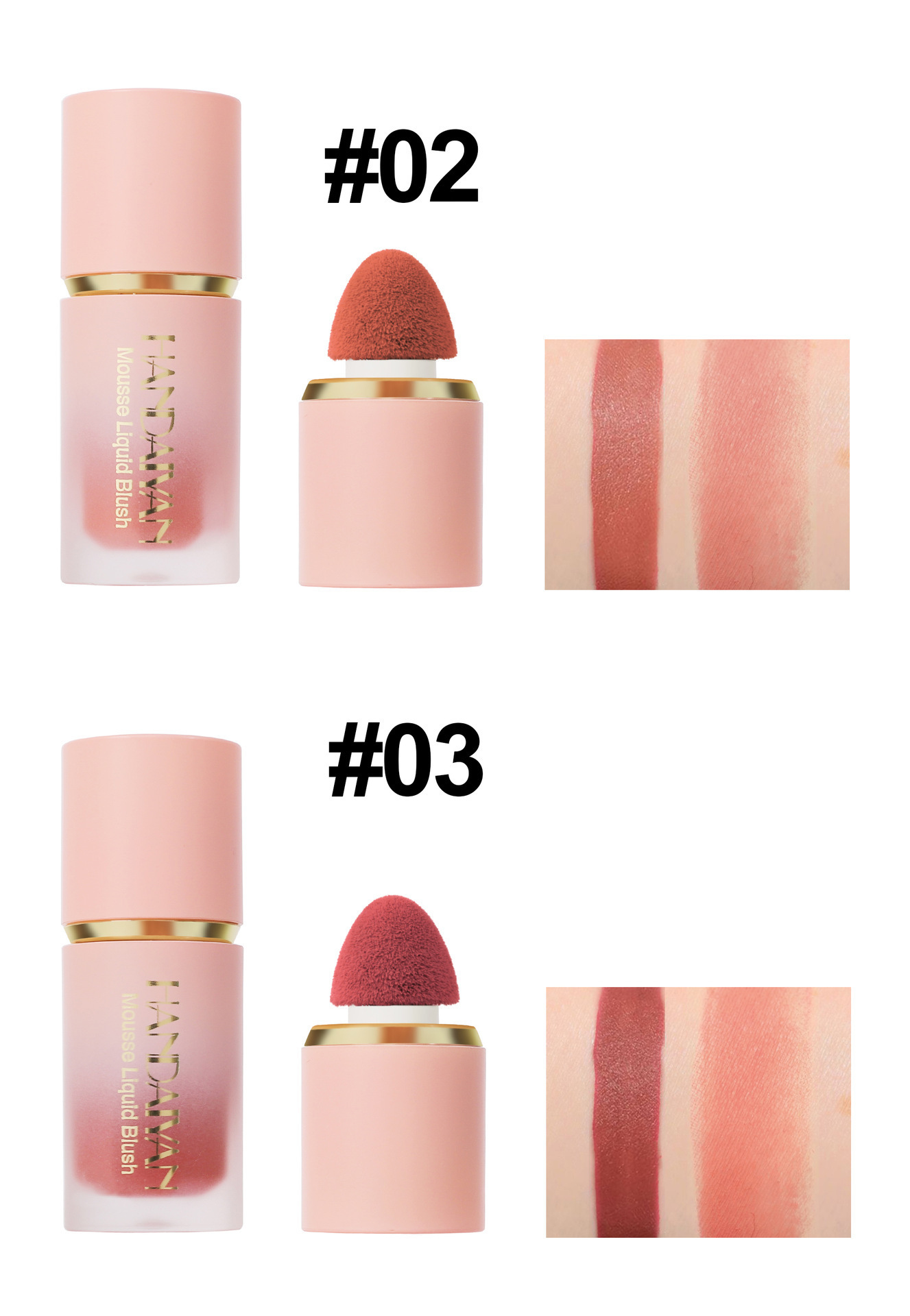 Mattes Flüssig-Rouge – Natürliches, transparentes Finish, leicht zu verblenden und langanhaltende Wangenfarbe_voghion.com