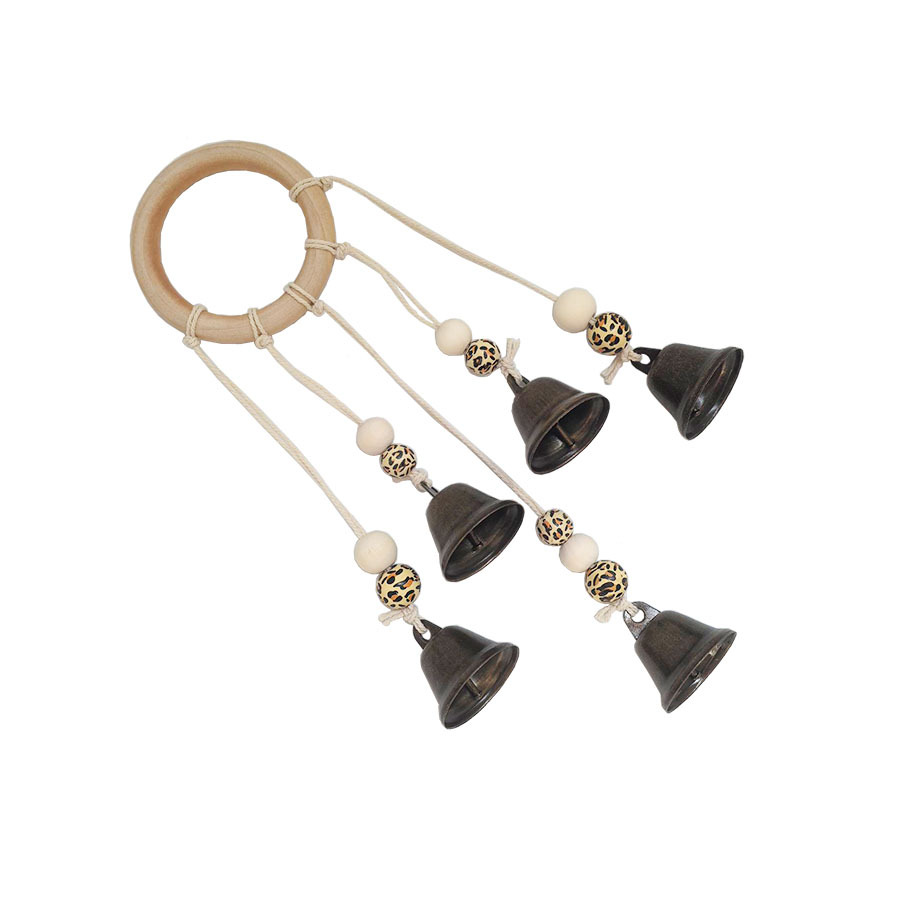 Bell Protection Door Handle Hanging Rattan Witch Blessing Crystal Wind Chime Home Room Decoration_voghion.com