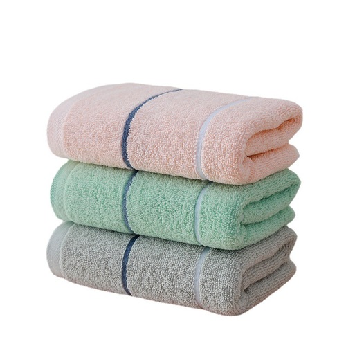 Pure cotton towel plain color soft absorbent 100% cotton gift towel logo embroidery company welfare labor protection face towel