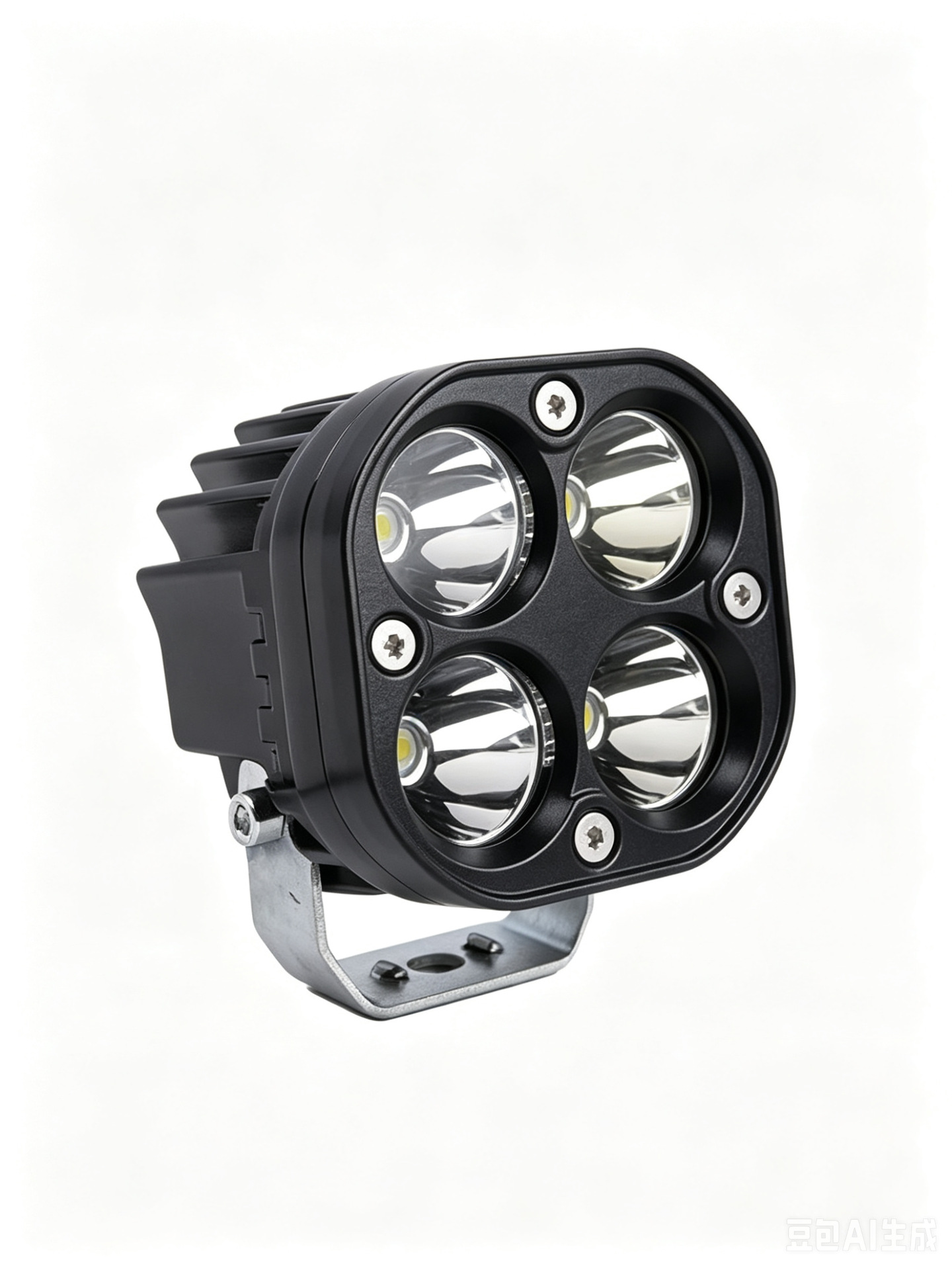 Four-Leaf Clover Electric Vehicle Motorcycle Led High-Power Light White Light Off-Road Vehicle Modified External Headlight Work Light
