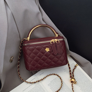 Chain, box for leisure, one-shoulder bag, (Cross-border trading), chain bag, autumn, trend of season