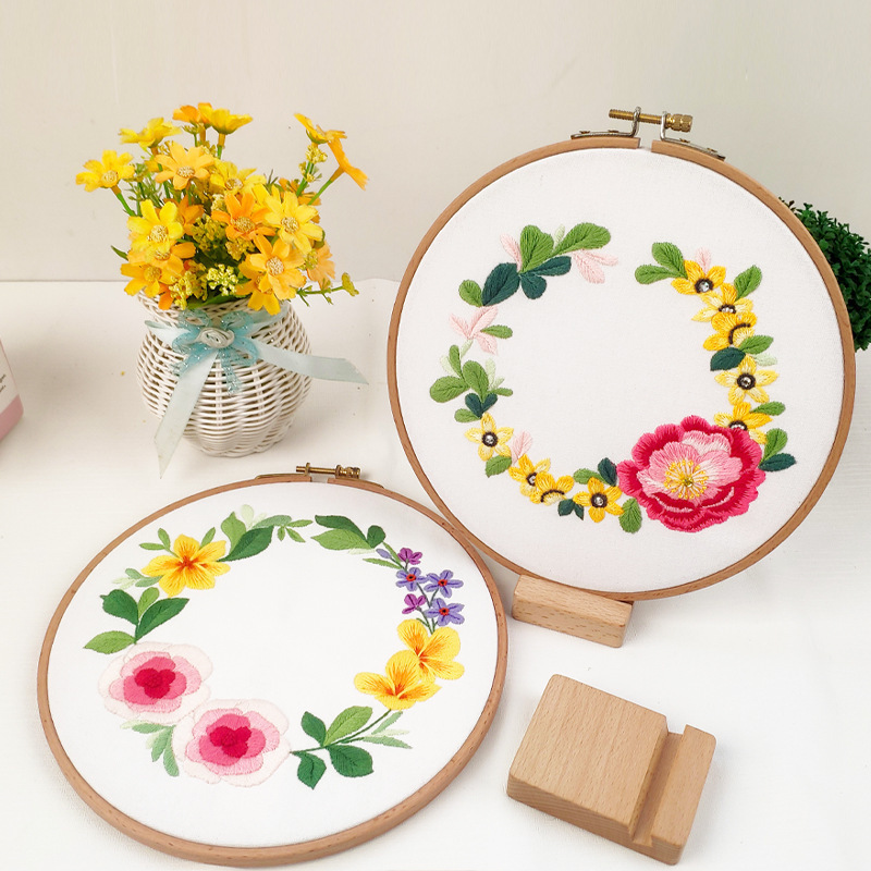 Kit de Bordado con Cinta de Algodón y Lino Tridimensional para Estudio
