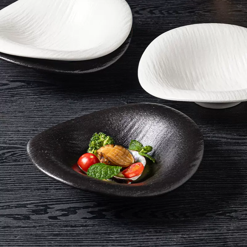 创意日式欧式异型石纹云朵盘家庭餐厅酒店西餐高级菜盘