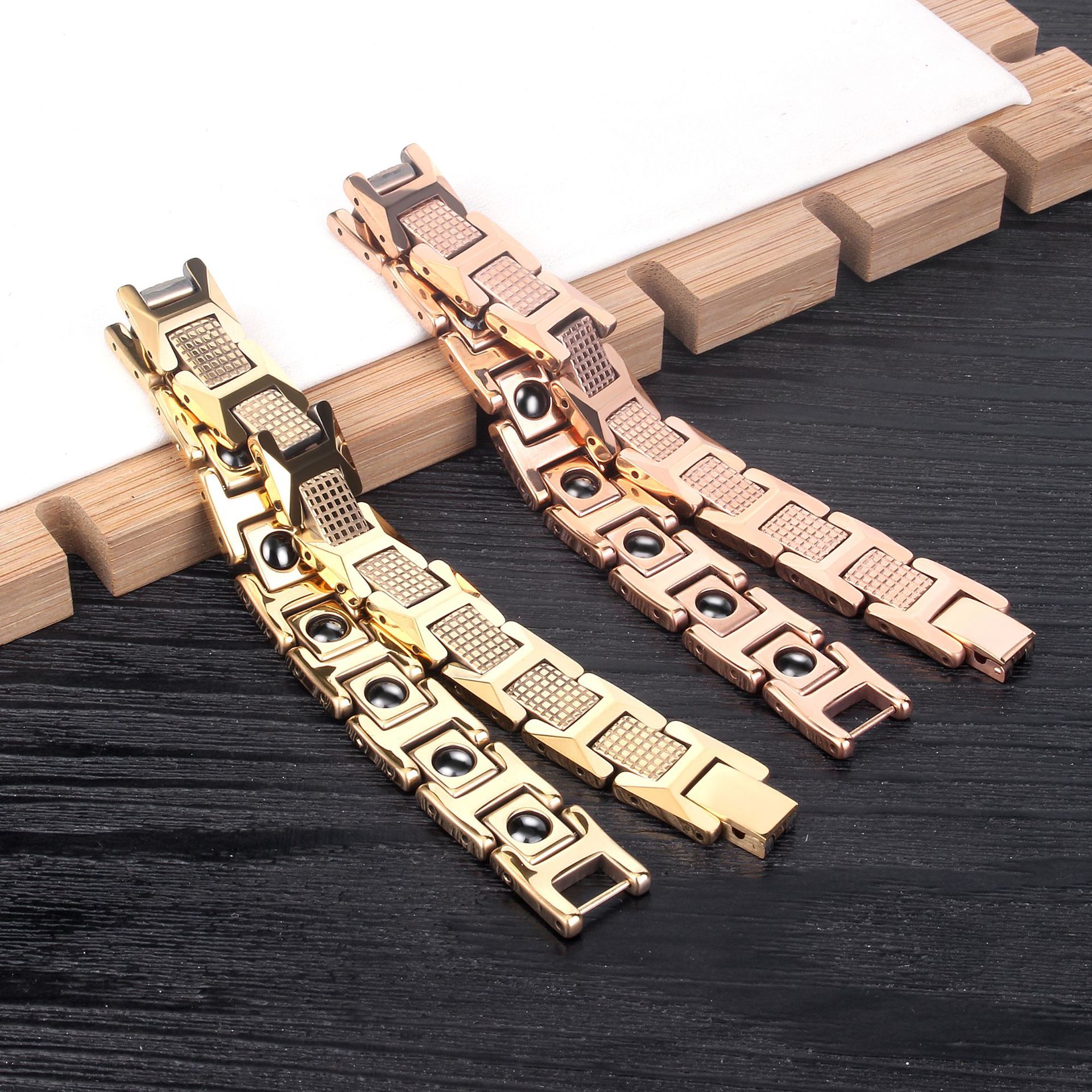 Original Design Geometric Tungsten Steel Men's Bracelets display picture 2