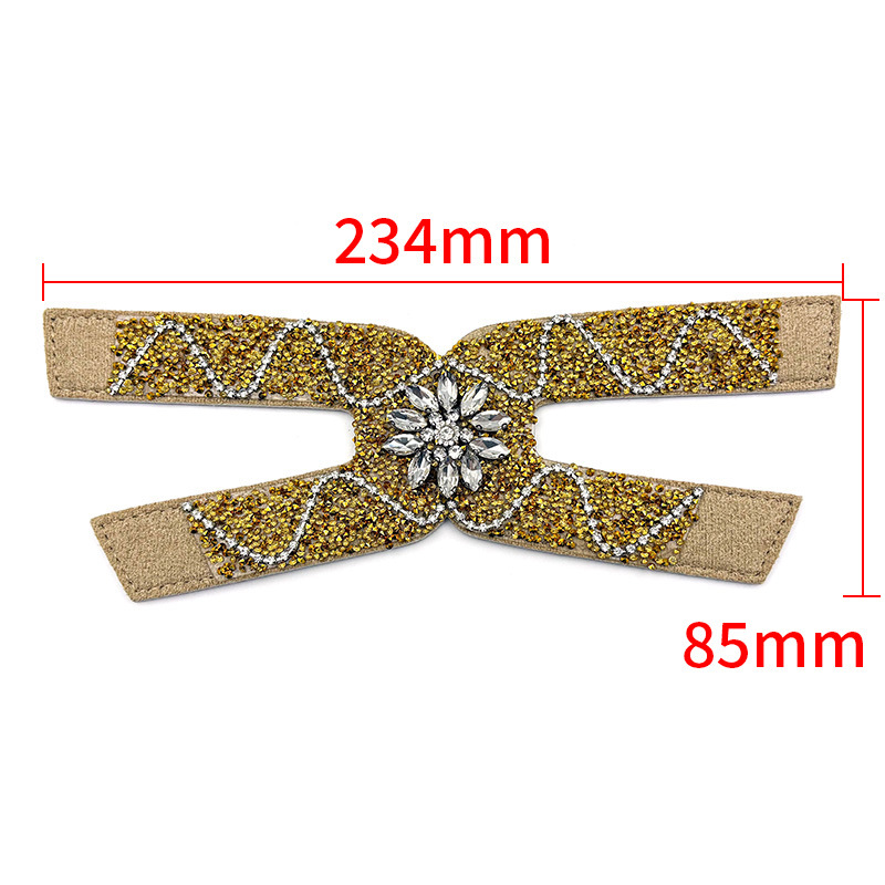 Nuevos accesorios de zapato DIY una sola forma de sandalias de diamante semiacabados zapatillas taladro superior