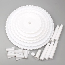 三四56层婚庆蛋糕盘架子多层生日蛋糕塑料展示架甜品台聚会点心架