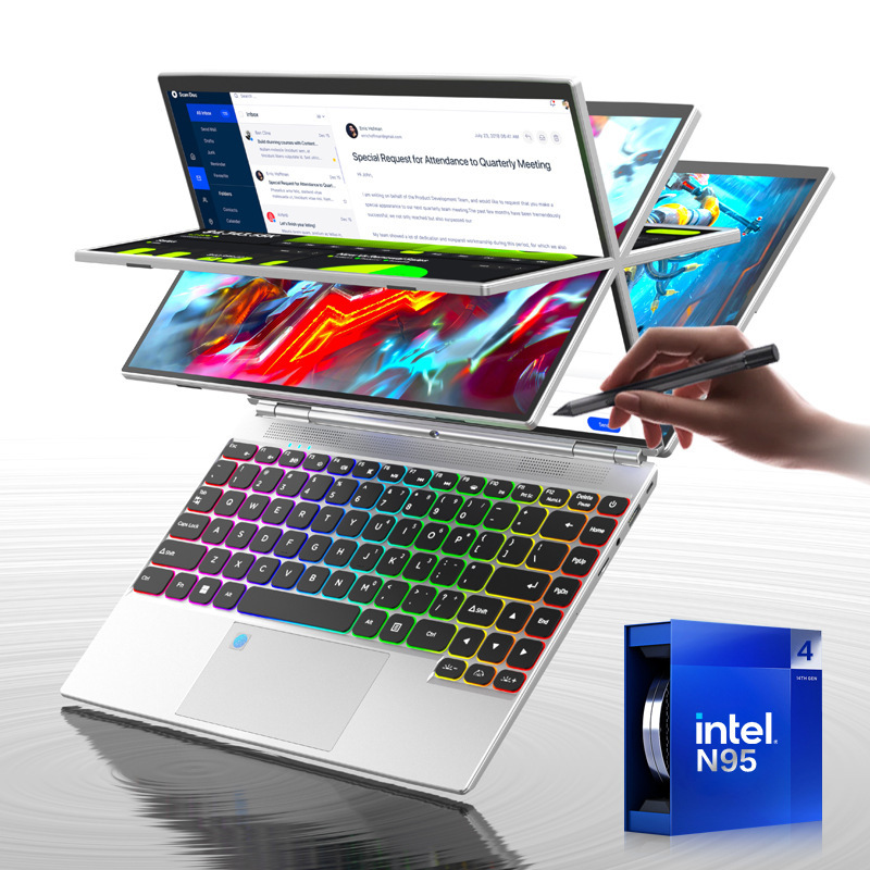 Steacho HL140S 14 "Touch Screen Four-in-One Laptop Office Game Wholesale Laptop