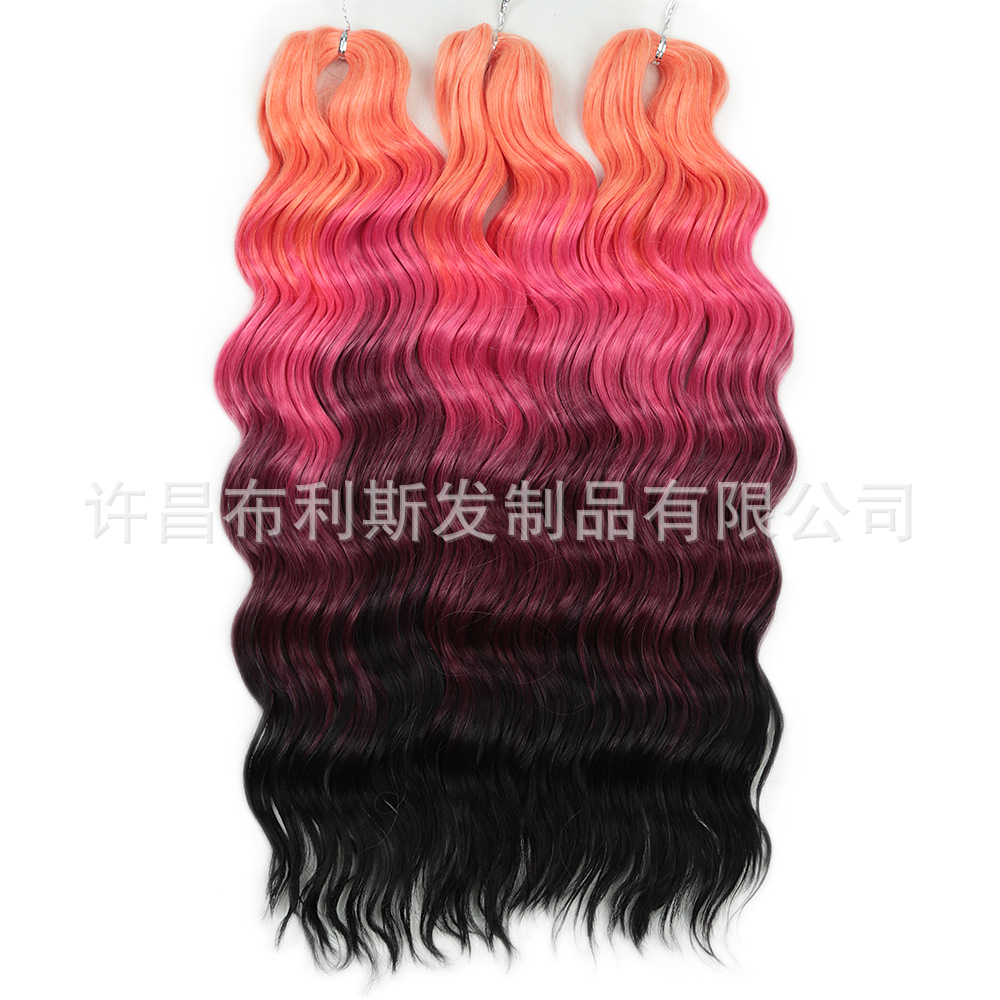 Extensiones de Cabello Rizado para Crochet 20 Pulgadas de Fibra Sintética Estilo Anna Curl