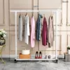 120cm + white single pole [upgraded bold style] + wheel