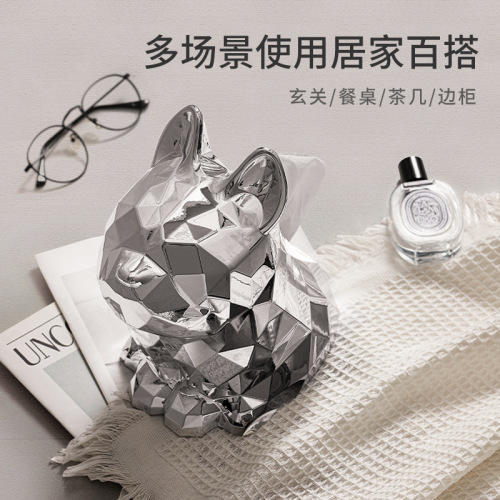 Creative French bucket electroplated tissue box living room light luxury high-end coffee table wet tissue box paper box high-end decorative ornaments
